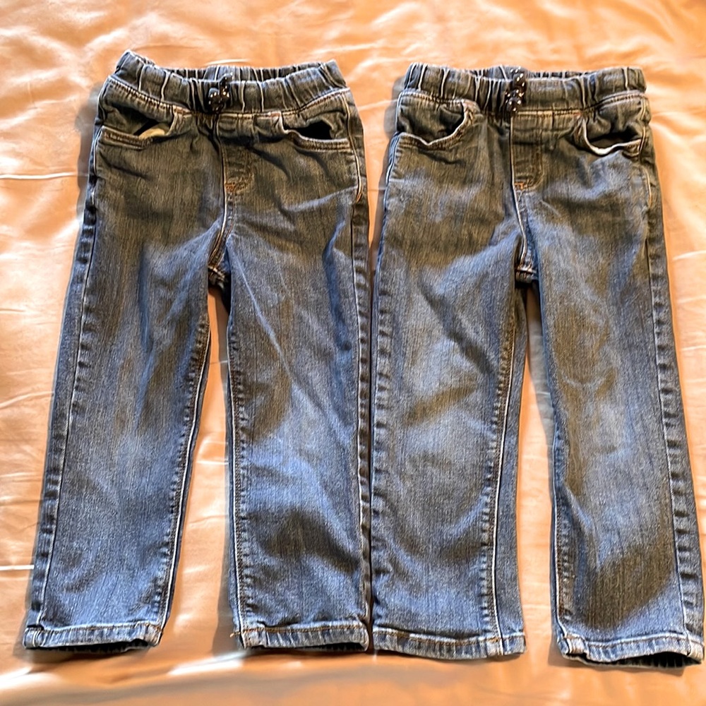 TWO PAIRS of 3T Jumping Beans jeans